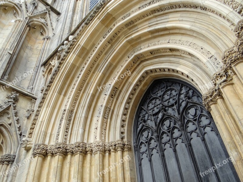 Minster York Gothic Historically Cathedral