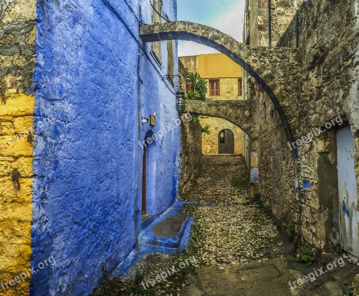 Rhodes City Old Town Arc Greece