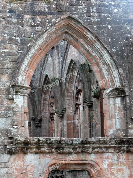 Ruin Scotland Old Masonry Church Cathedral