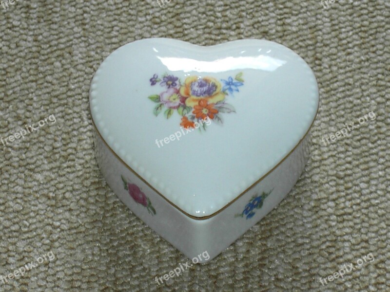 Tableware Heart Porcelain Romance Love