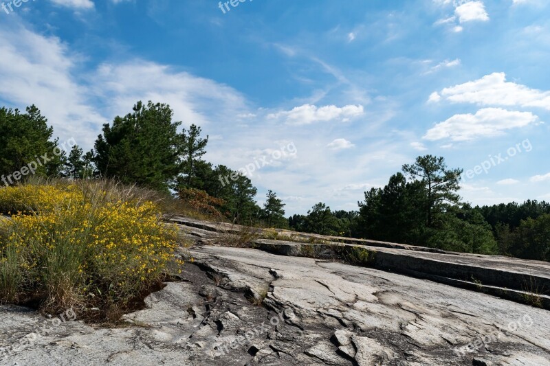 Outdoors Stone Mountain Park Nature Landscape Scenic