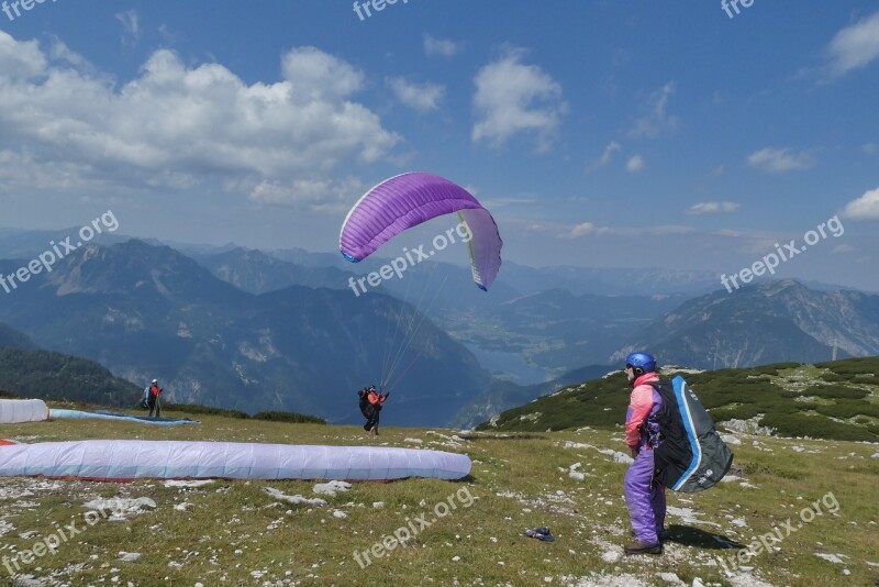 Paragliding Lake Hallstatt Air Sports Sports Austria