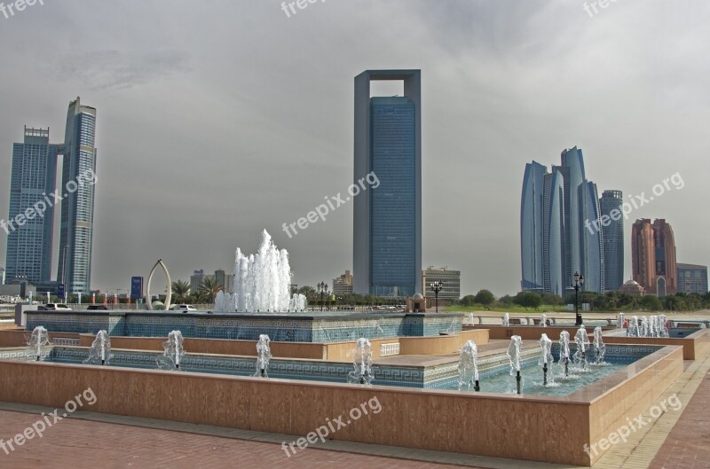 U A E Abu Dhabi Skyscrapers Architecture Skyscraper