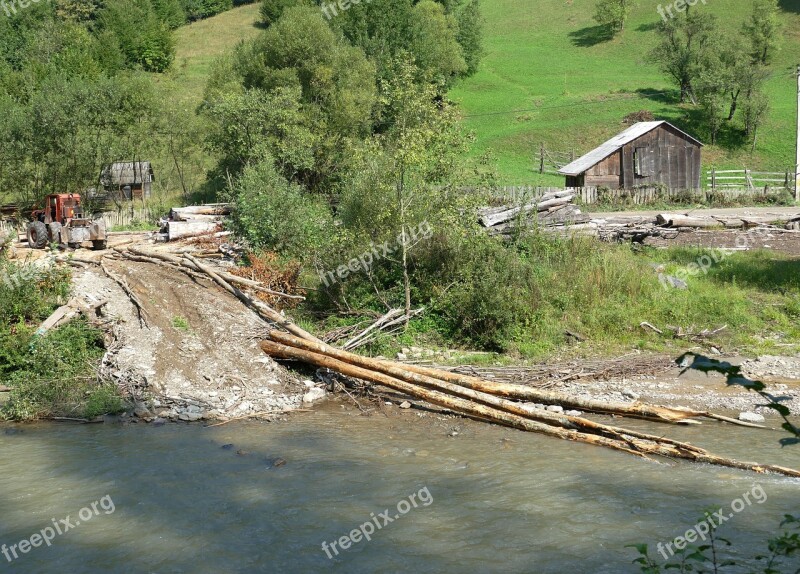 Water Railway Romania Transylvania Carpathian Mountains Tourism