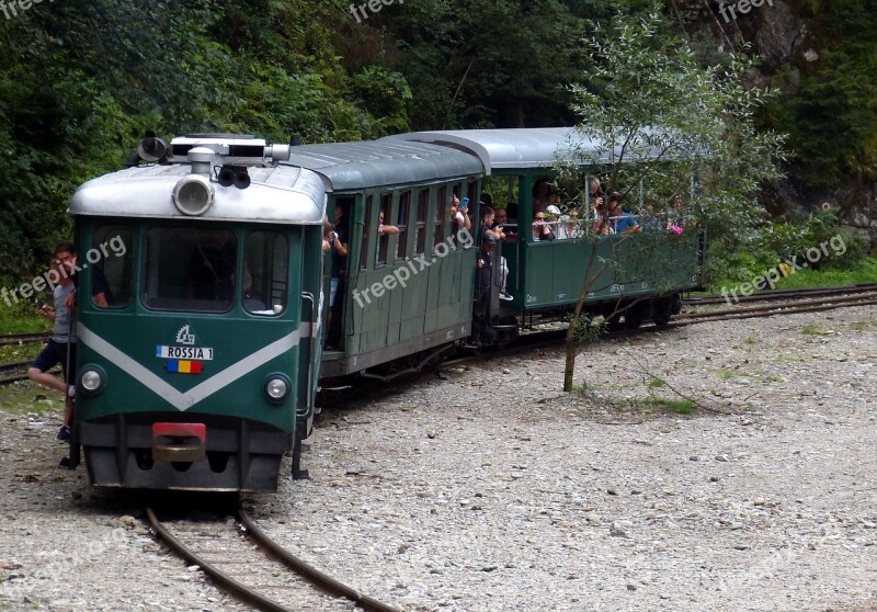 Water Railway Romania Transylvania Carpathian Mountains Railway