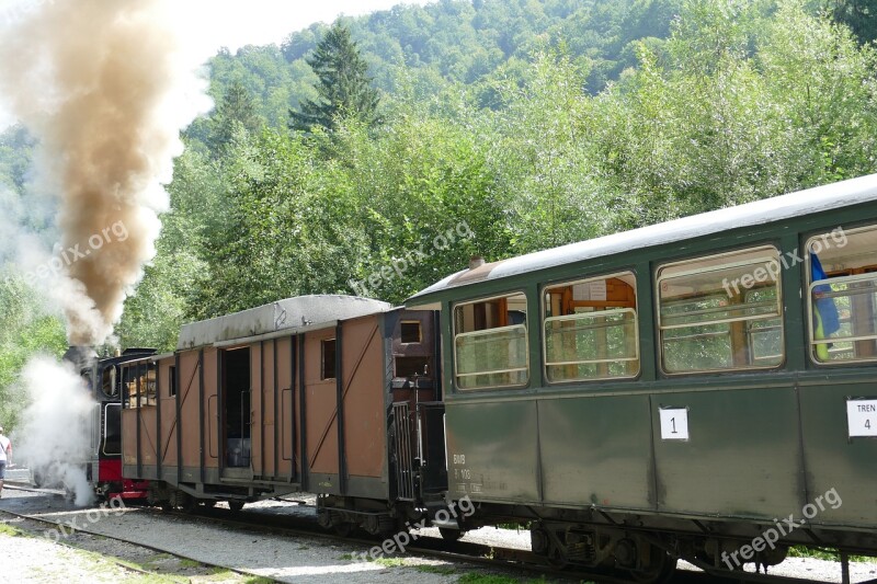 Water Railway Romania Transylvania Carpathian Mountains Railway