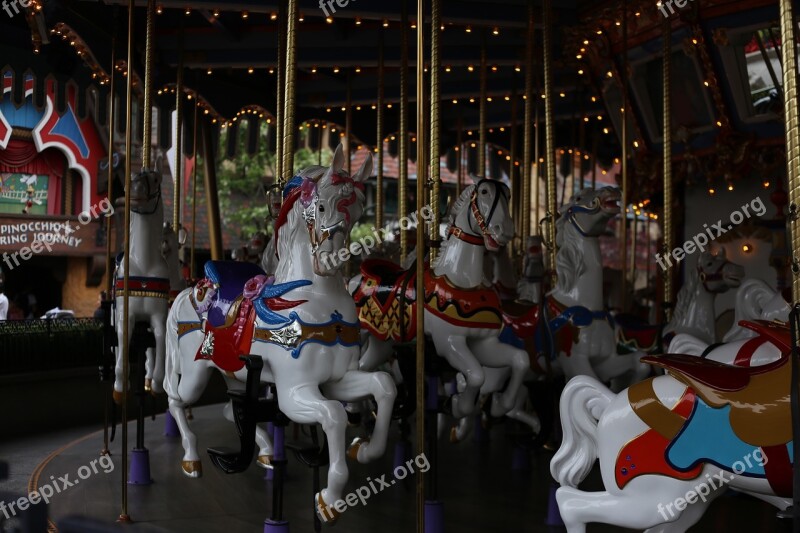 Disneyland Carousel Horses Free Photos