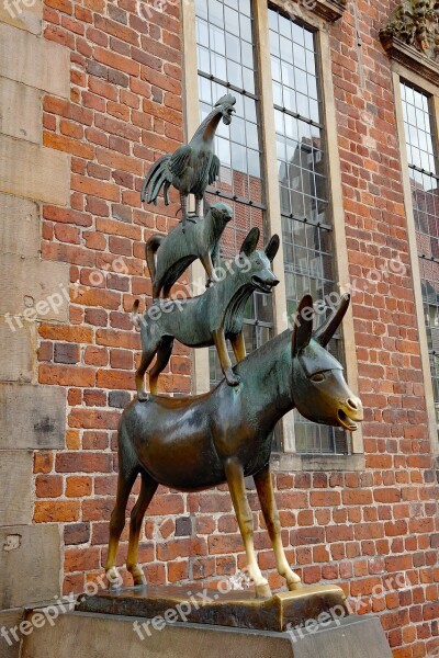 Bremen Bremen Town Musicians Fairy Tales Landmark Places Of Interest