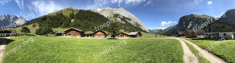 Ahornboden Nature Engalm Sky Mountain