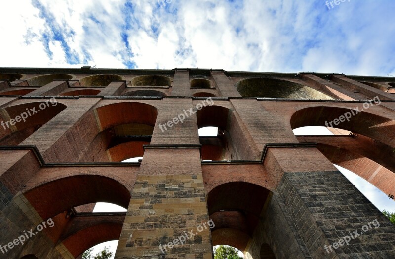 Viaduct Railway Architecture Göltzschtalbrücke Vogtland