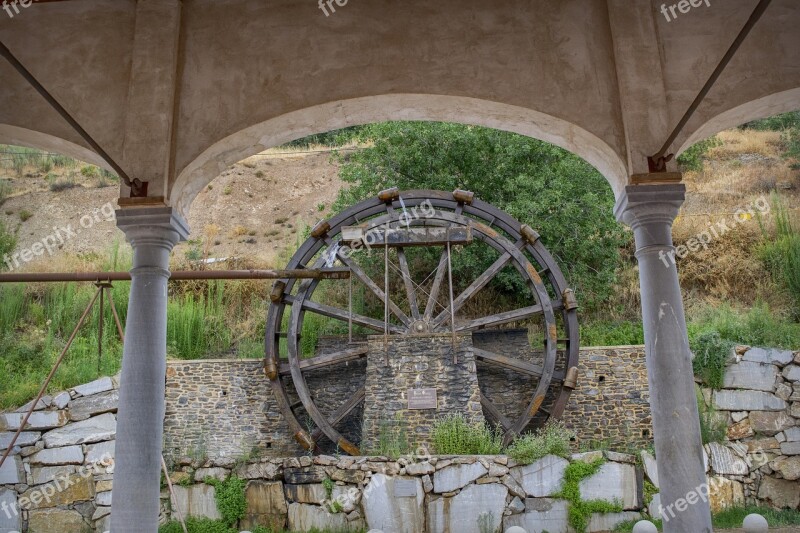 Noria Water Wheel Rotation Nostalgia