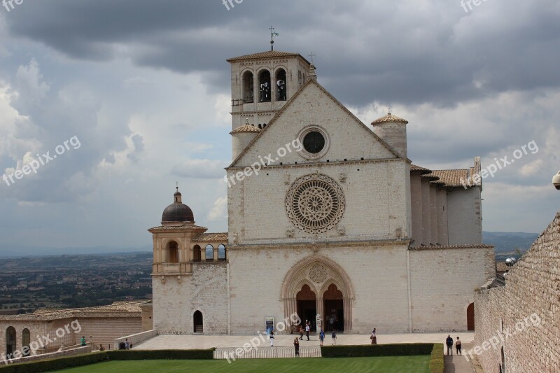 Umbria Assisi Basilica St Francis Free Photos