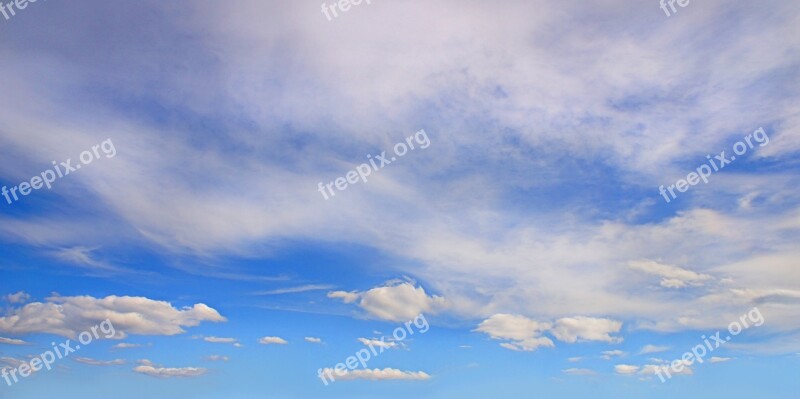 Blue Sky With Clouds Clouds Sky Blue Nature