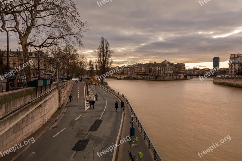 Paris Seine City Sky France