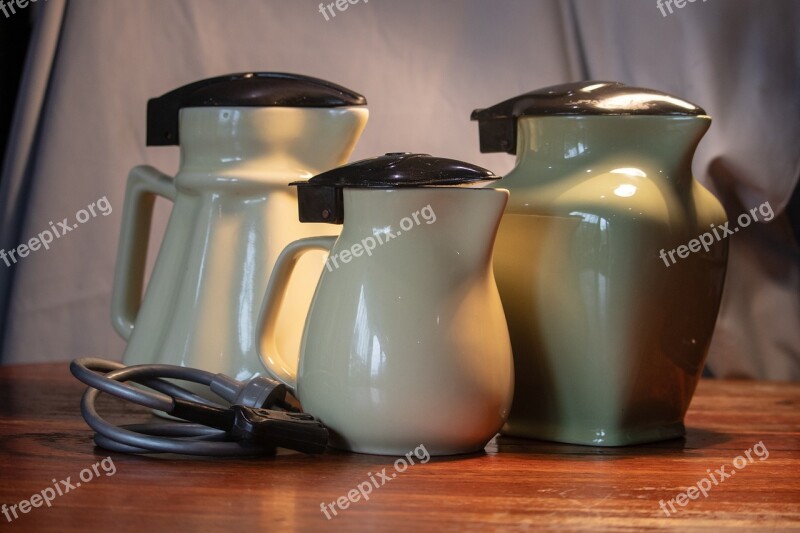 Antique Jugs Electric Old Ceramic