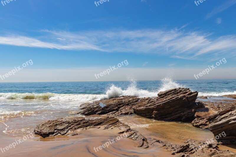 Crystal Cove State Park Corona Del Mar Beach Waves Orange County