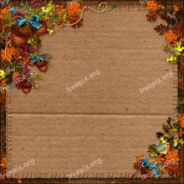 Autumn Harvest Scrapbooking Background Paper