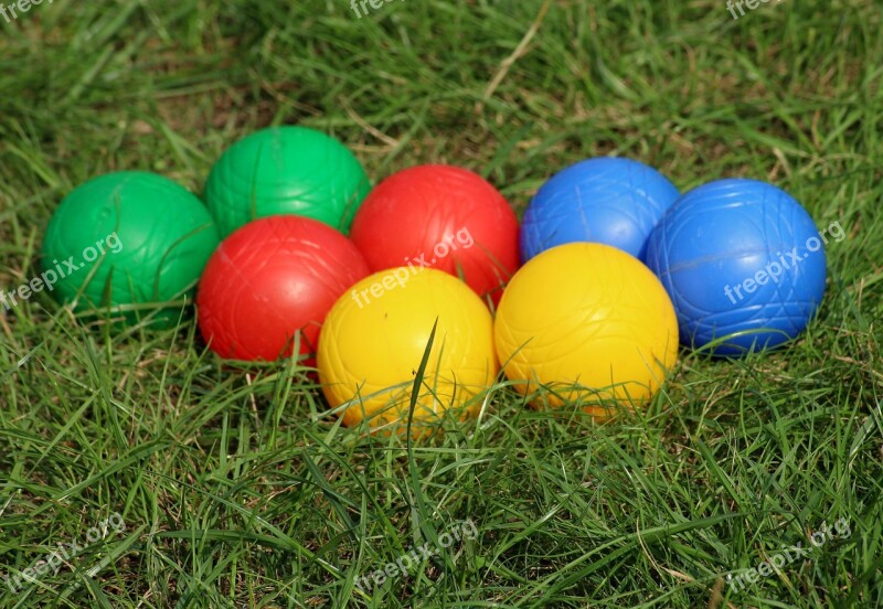 Balls Bule Bull Pétanque Colorful