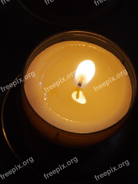 Candle Votive Light Religion Faith Candlelight