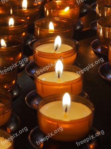 Candle Votive Light Religion Faith Candlelight