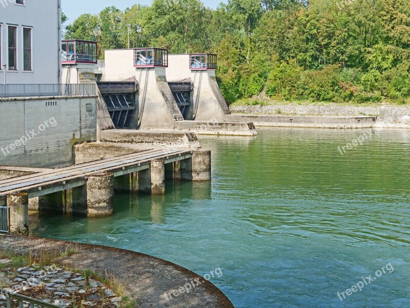 Lech The Last Barrage Weir Mechanics Hydroelectric Power Station