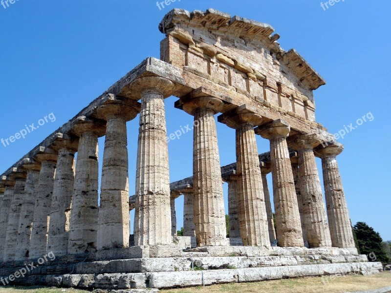 Paestum Italy Antiquity Temple Architecture