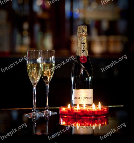 Champagne Glasses Celebration Free Photos