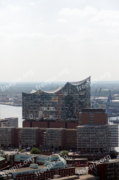 Hamburg Elbe Philharmonic Hall Elbe Free Photos