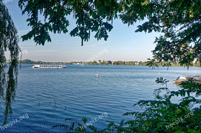 Hamburg Outer Alster Spring Free Photos