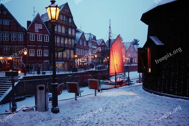 Stade Old Port Winter Abendstimmung Free Photos