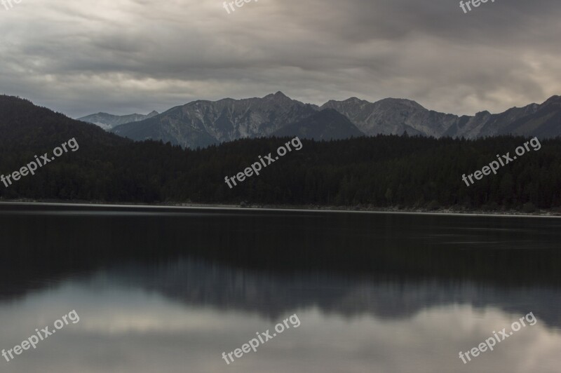 Eibsee Lake Brine Water Landscape