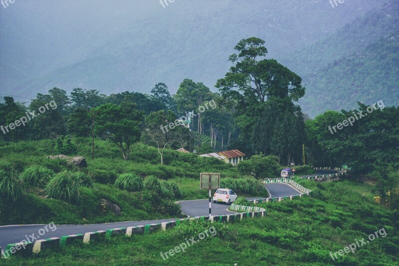 Landscape Rock Nature Mountain Hill Road