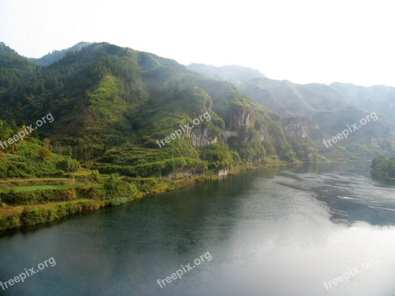 The Scenery Guizhou Jiang Journey Landscape