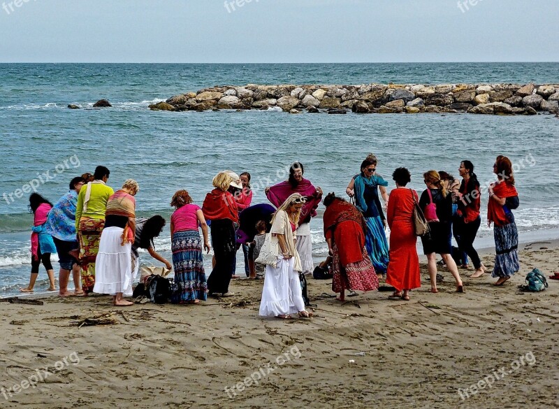 Women Dance Beach Casual Group