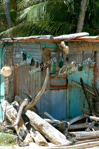 Caribbean Hut Central America Lapsed Free Photos