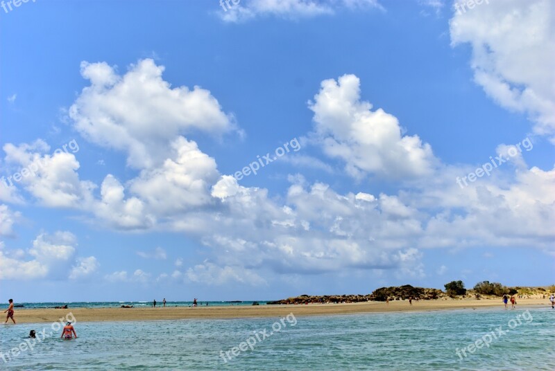 Greece Crete Elafonisi Beach The Sun