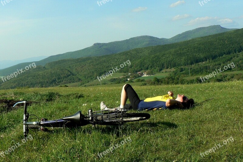 Slovakia Mountains Country Vtáčnik Man