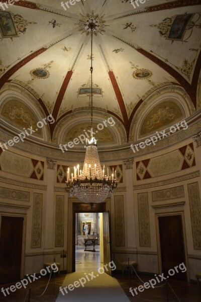 Chandelier Doge's Palace Ceiling Vaults Italy