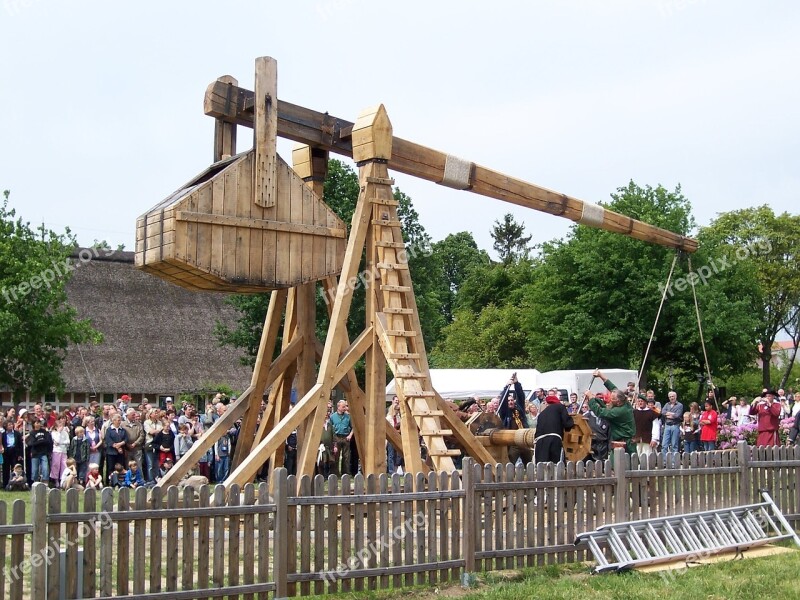 Blide Catapult Middle Ages Free Photos