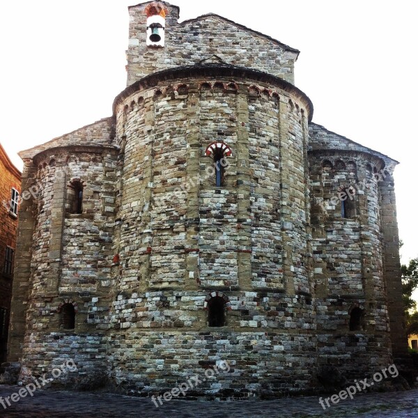 Church Romanesque Stone San Leo Medieval