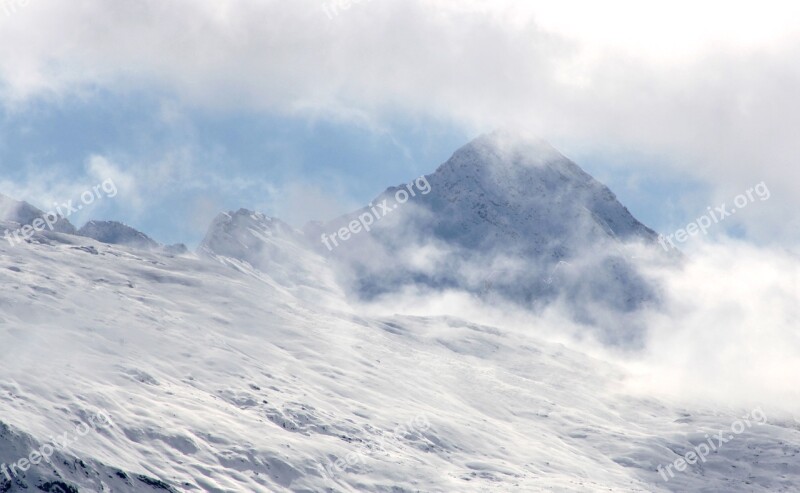 Mountains Snow Alpine Winter Zillertal