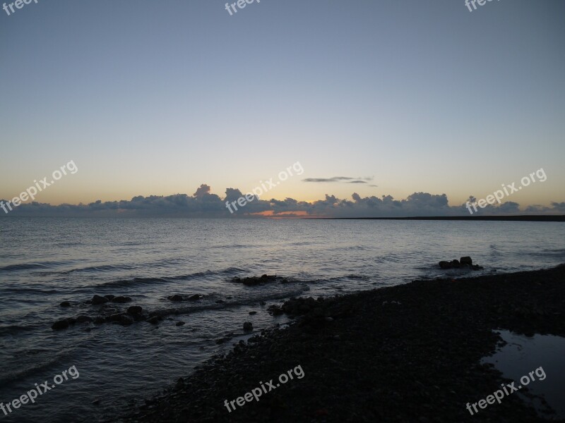 Huguangshanse Blue Sky And White Clouds Qinghai Twilight Sea