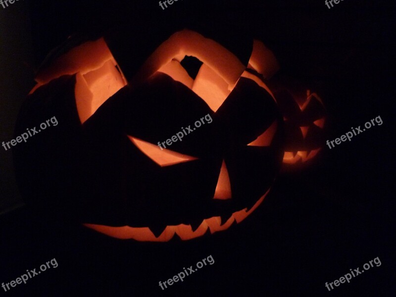 Dark Pumpkin Halloween Creepy Free Photos