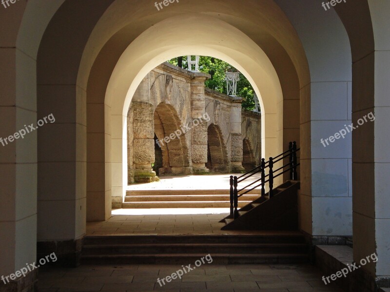 Arch Architecture Building Shadow Stairs