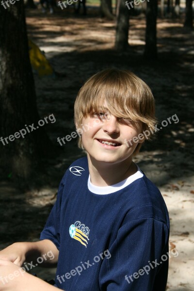 Boy Blond Preteen Caucasian Cute