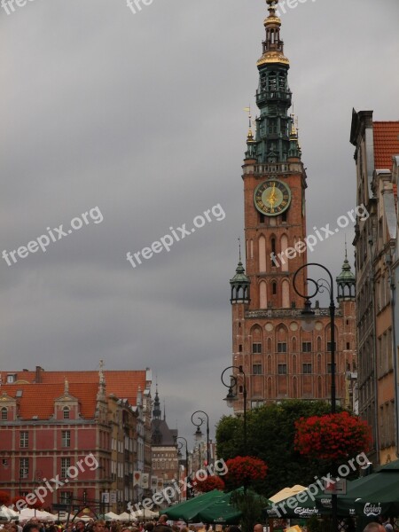 Gdańsk Tower Brick Architecture Free Photos