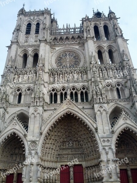 Church Bell Tower Cathedral Amiens France