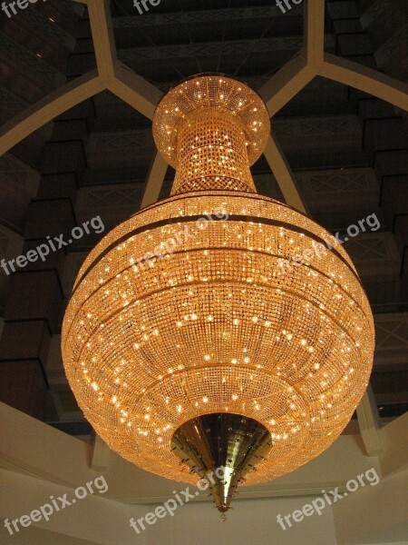 Light Chandelier Interior Classic Crystal