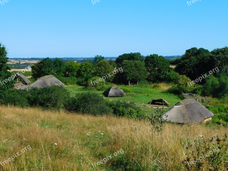 Denmark Copenhagen Vikings Viking Village Hut