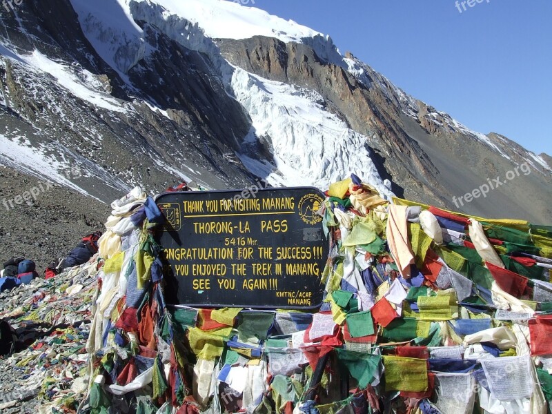 Pass Trekking Good Luck Himalayan Nepal